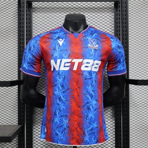 2024-25 Crystal Palace Home Football Jersey Player Edition Sportswear Short Sleeve Jersey