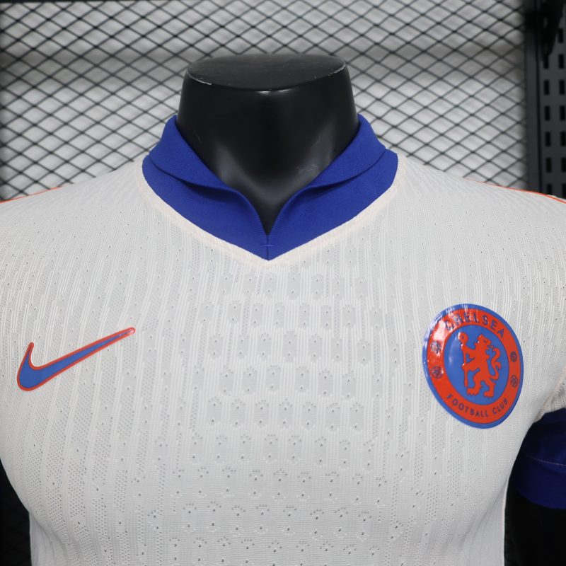 2024-25 Chelsea Away Football Wear Player Edition Sportswear Short Sleeve Jersey White