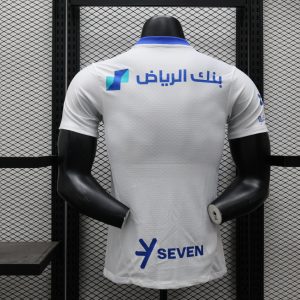 2 2024-25 Riyadh Crescent Away Football Jersey Top Player Version Short Sleeve Sportswear White