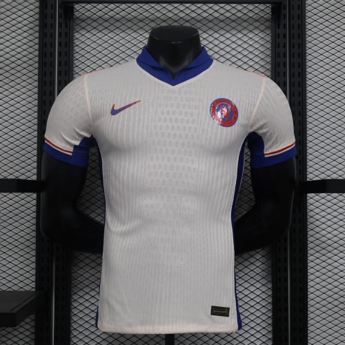 2024-25 Chelsea Away Football Wear Player Edition Sportswear Short Sleeve Jersey White