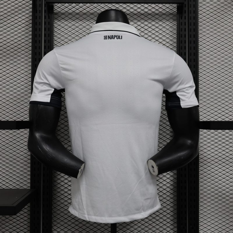 2024-25 Napoli short-sleeved away football shirt top player version sportswear white