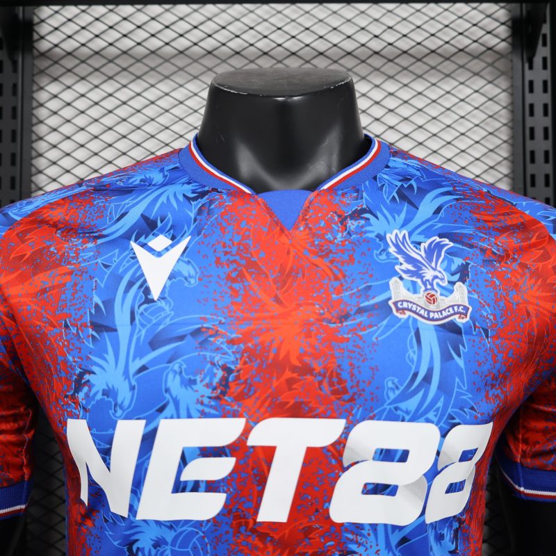 2024-25 Crystal Palace Home Football Jersey Player Edition Sportswear Short Sleeve Jersey