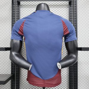 2024-25 Roma short-sleeved away football shirt top player version sportswear purple