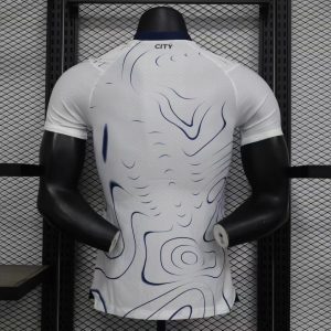 2024-25 Manchester City Away Football Wear Training Wear Player Version Jersey Short Sleeve