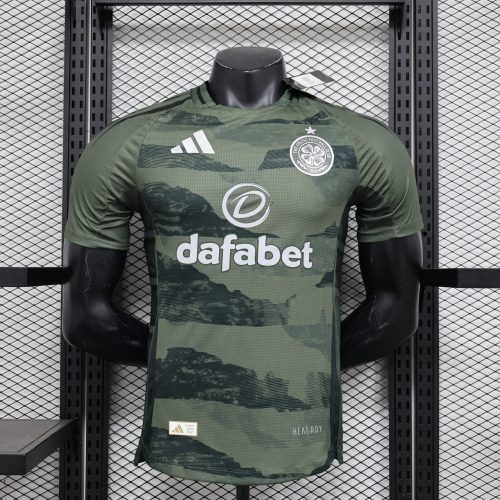 2024-25 Celtic short-sleeved away football shirt top player version sportswear green