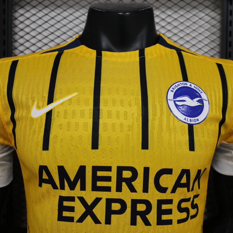 2024-25 Brighton away football shirt player version short-sleeved sportswear