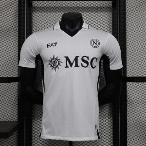 2024-25 Napoli short-sleeved away football shirt top player version sportswear white