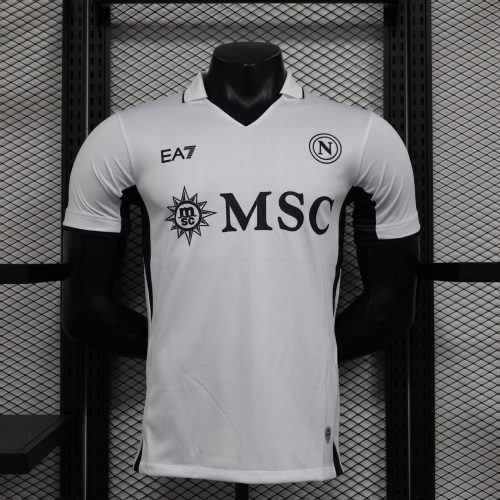 2024-25 Napoli short-sleeved away football shirt top player version sportswear white