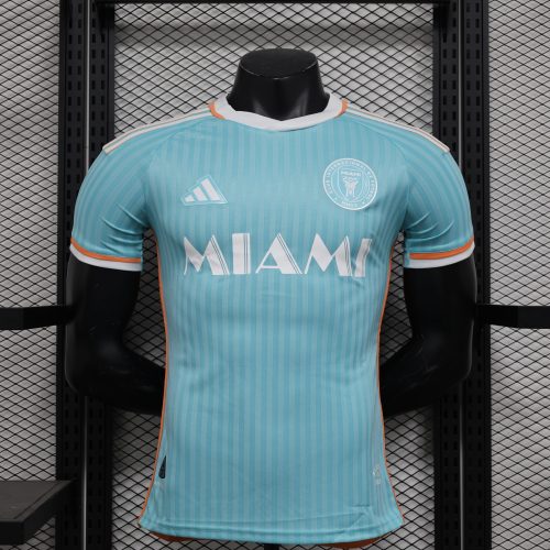 2024-25 Miami Away Football Jersey Tops Player Edition Short Sleeve Sportswear