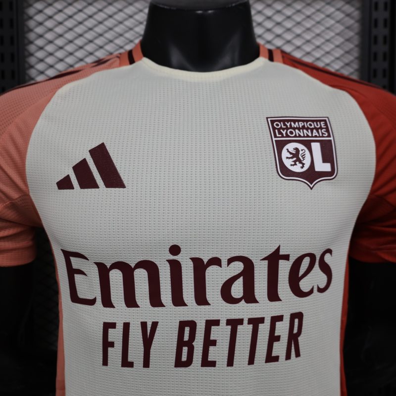 2024-25 Lyon away football shirt player version short-sleeved sportswear