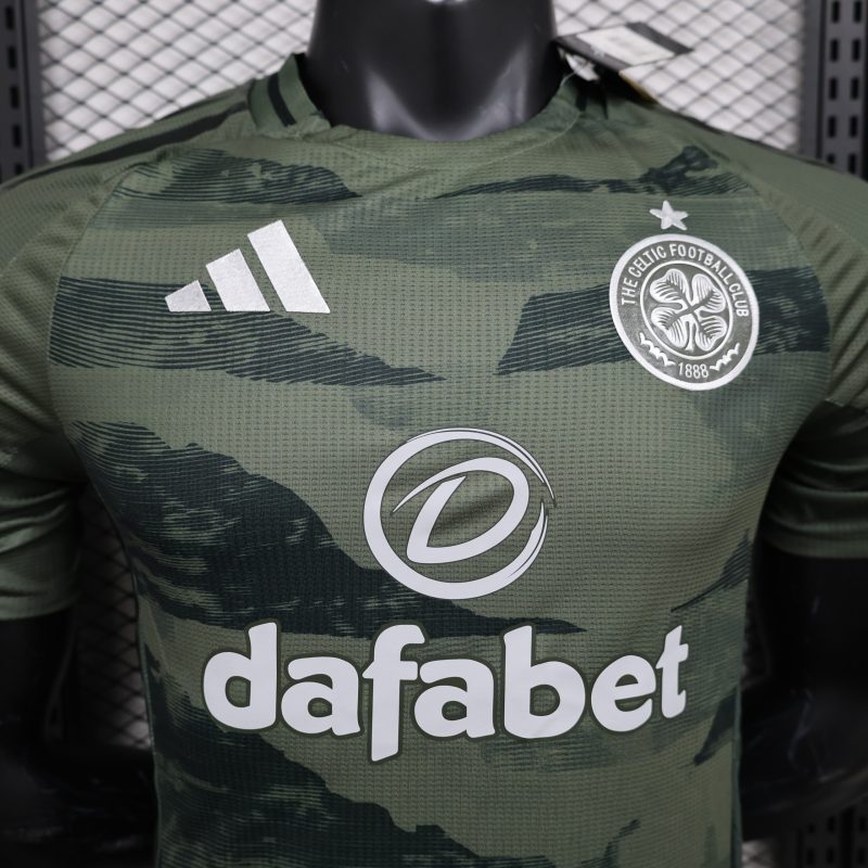 2024-25 Celtic short-sleeved away football shirt top player version sportswear green