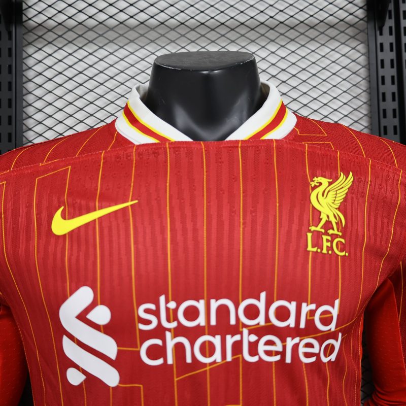 2024-25 Liverpool Champions League Football Jersey Top Players Edition Short Sleeve Jersey