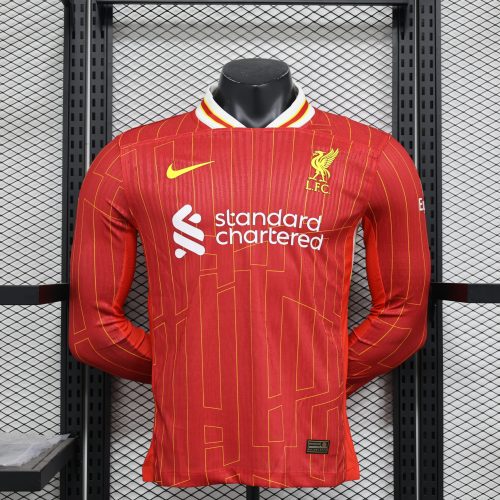 2024-25 Liverpool Champions League Football Jersey Top Players Edition Short Sleeve Jersey