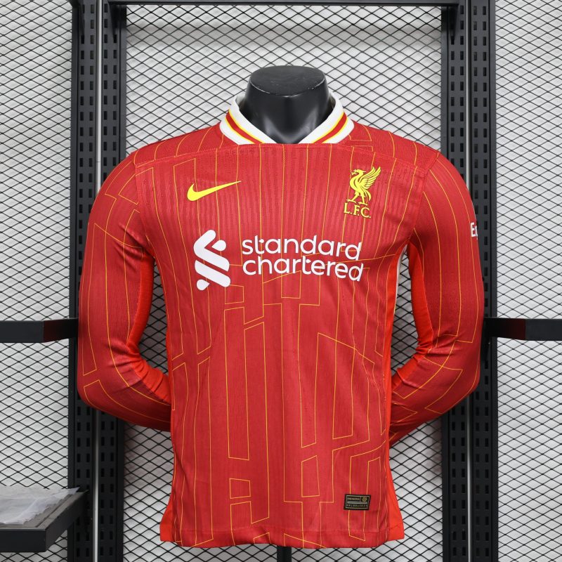 2024-25 Liverpool Champions League Football Jersey Top Players Edition Short Sleeve Jersey
