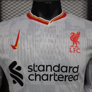 2024-25 Premier League Liverpool Away Football Jersey Top Player Edition Long Sleeve Jersey