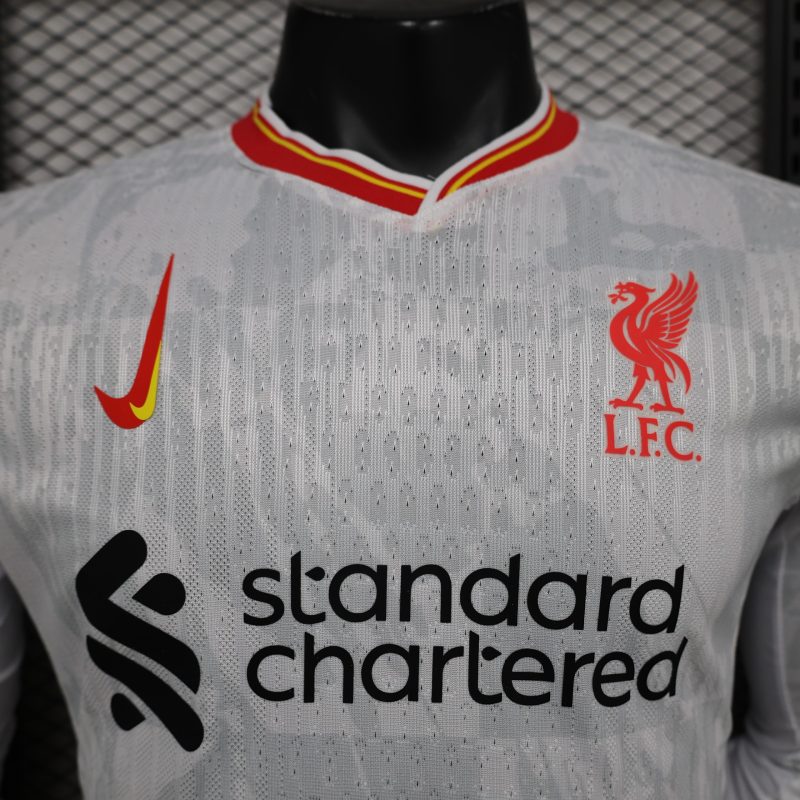 2024-25 Premier League Liverpool Away Football Jersey Top Player Edition Long Sleeve Jersey