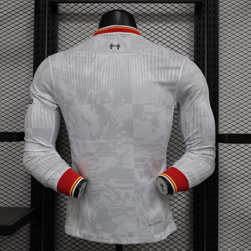 2024-25 Premier League Liverpool Away Football Jersey Top Player Edition Long Sleeve Jersey