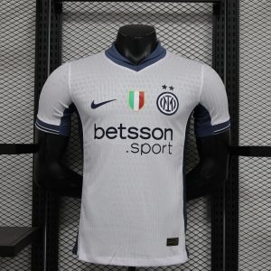 2024-25 Serie A Inter Milan Away Football Jersey Top Player Version White