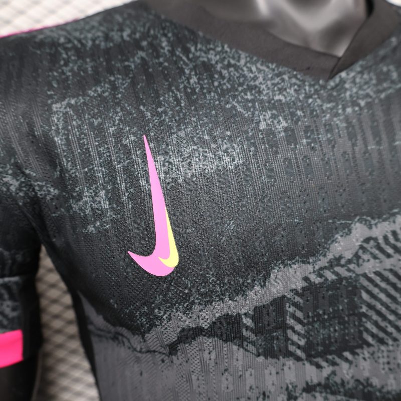 2024-25 Premier League Chelsea Away Football Jersey Top Player Version Short Sleeve Jersey Black