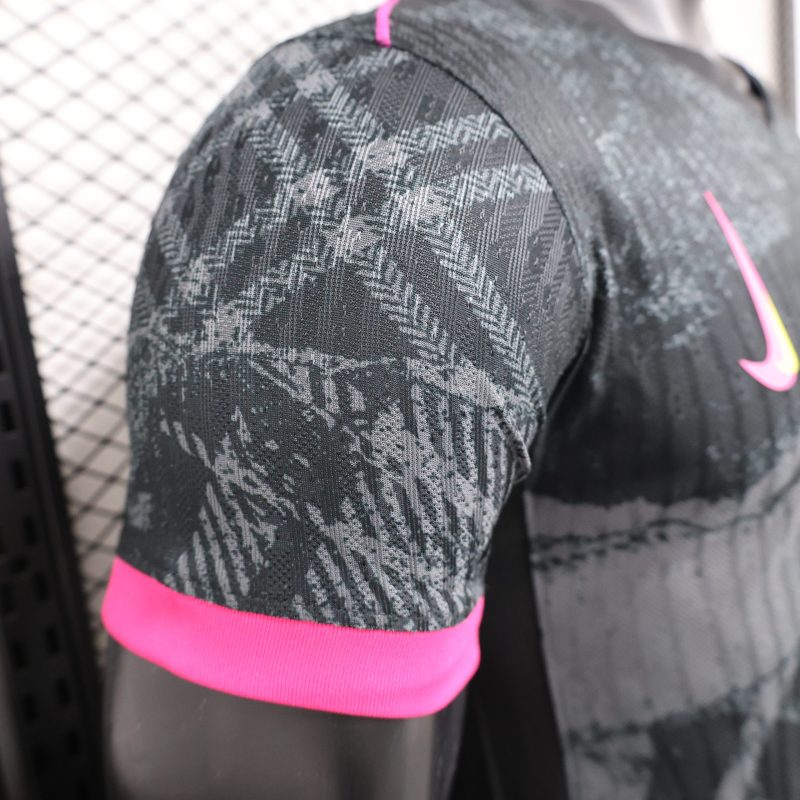 2024-25 Premier League Chelsea Away Football Jersey Top Player Version Short Sleeve Jersey Black