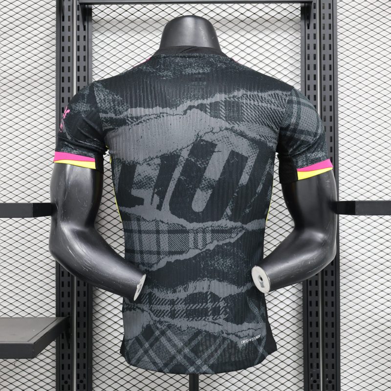 2024-25 Premier League Chelsea Away Football Jersey Top Player Version Short Sleeve Jersey Black