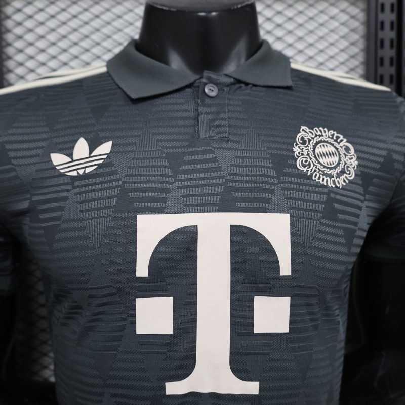 2024-25 Bayern short-sleeved away football shirt top player version sportswear black