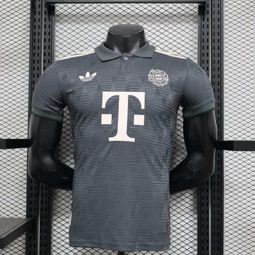 2024-25 Bayern short-sleeved away football shirt top player version sportswear black