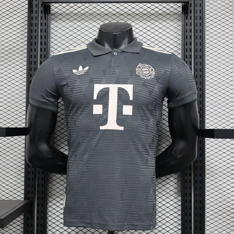 2024-25 Bayern short-sleeved away football shirt top player version sportswear black