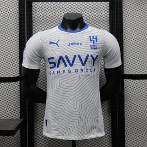 新月客场 2024-25 Riyadh Crescent Away Football Jersey Top Player Version Short Sleeve Sportswear White