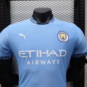 2024-25 Champions League Manchester City home football uniform training uniform player version jersey short sleeve