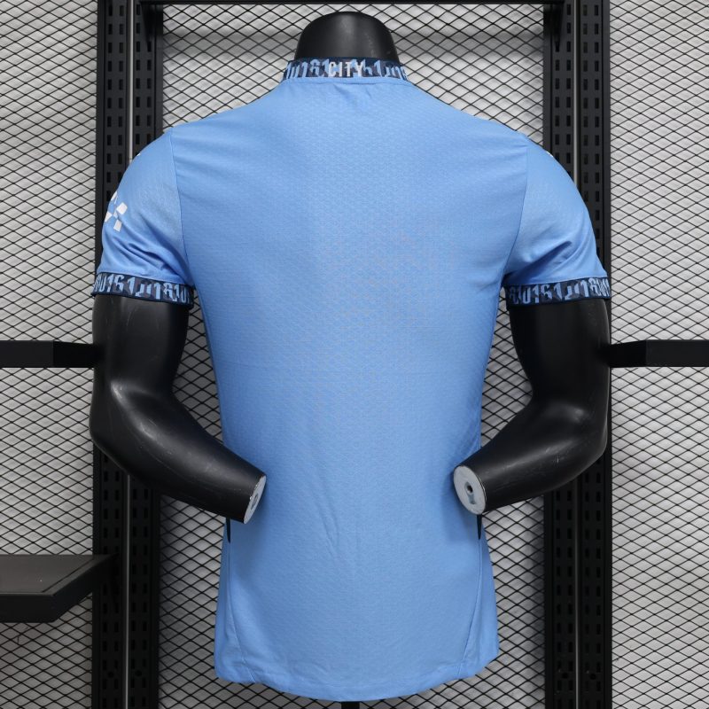 2024-25 Champions League Manchester City home football uniform training uniform player version jersey short sleeve