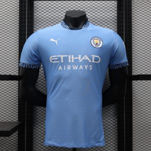 2024-25 Champions League Manchester City home football uniform training uniform player version jersey short sleeve