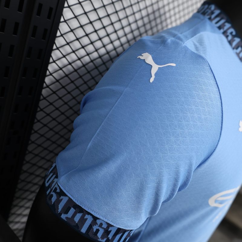 2024-25 Champions League Manchester City home football uniform training uniform player version jersey short sleeve