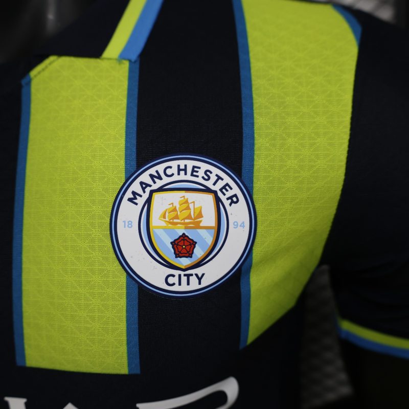 2024-25 Premier League Manchester City Away Football Wear Training Wear Player Version Jersey Short Sleeve
