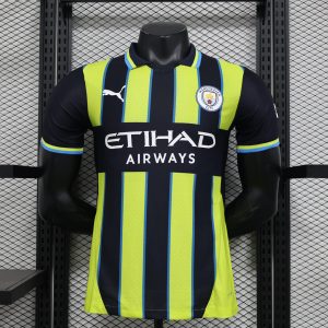 2024-25 Premier League Manchester City Away Football Wear Training Wear Player Version Jersey Short Sleeve