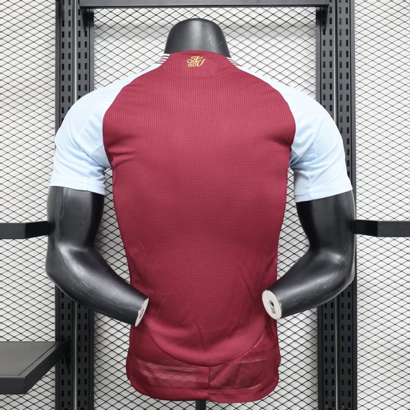 2024-25 Aston Villa Football Jersey Player Edition Jersey Short Sleeve Sportswear