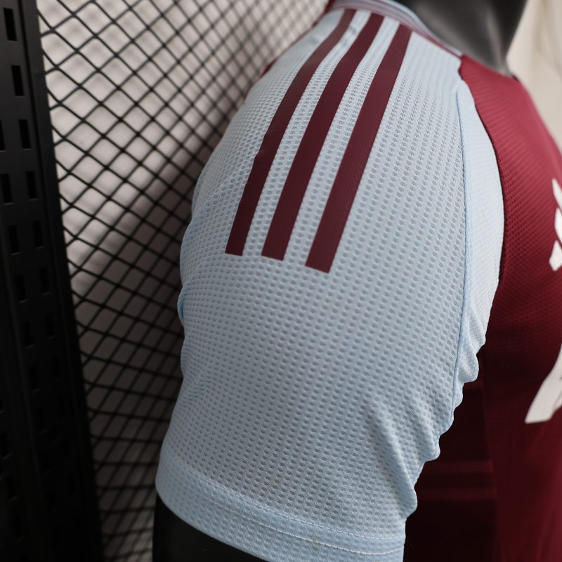 2024-25 Aston Villa Football Jersey Player Edition Jersey Short Sleeve Sportswear