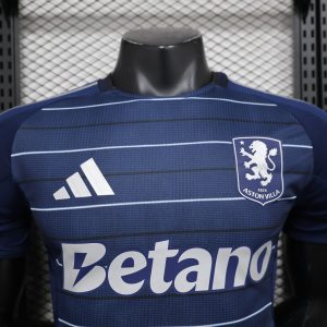 2024-25 Aston Villa away football jersey player version jersey short-sleeved sportswear