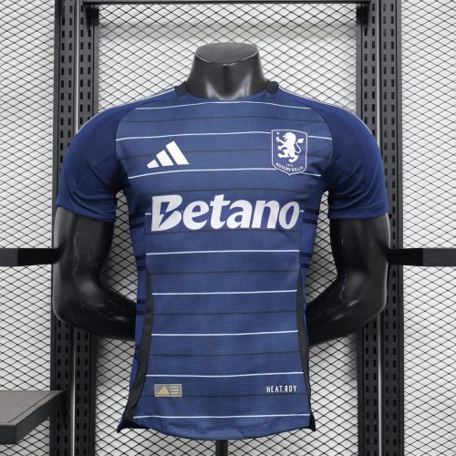 2024-25 Aston Villa away football jersey player version jersey short-sleeved sportswear