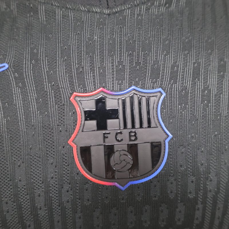 2024-25 Barcelona Football Jersey Barcelona Football Jersey Player Edition Away Long Sleeve Jersey