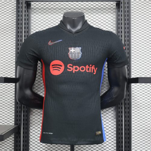 2024-25 Barcelona Football Jersey Barcelona Football Jersey Player Edition Away Short Sleeve Jersey