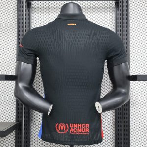 2024-25 Barcelona Football Jersey Barcelona Football Jersey Player Edition Away Short Sleeve Jersey