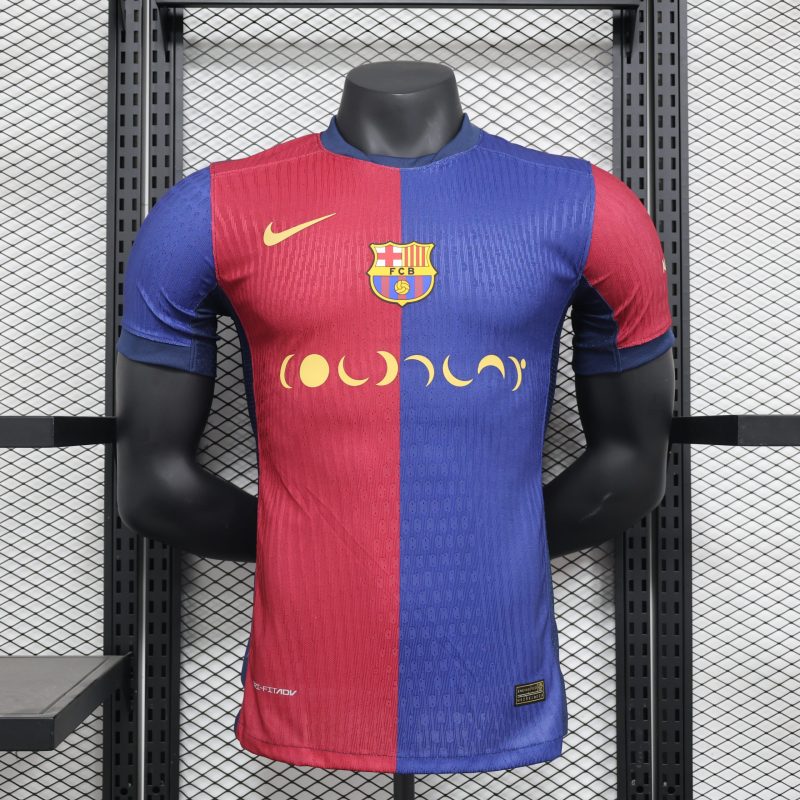 2024-25 Barcelona Jersey Barcelona Football Jersey Player Edition Advertising Edition Short Sleeve