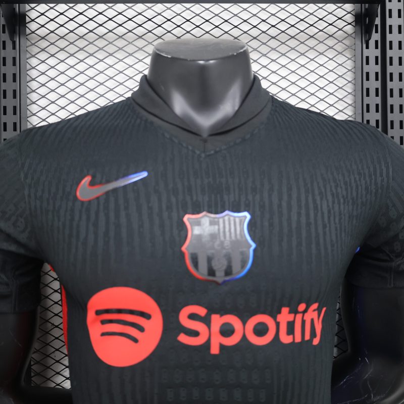 2024-25 Barcelona Football Jersey Barcelona Football Jersey Player Edition Away Short Sleeve Jersey