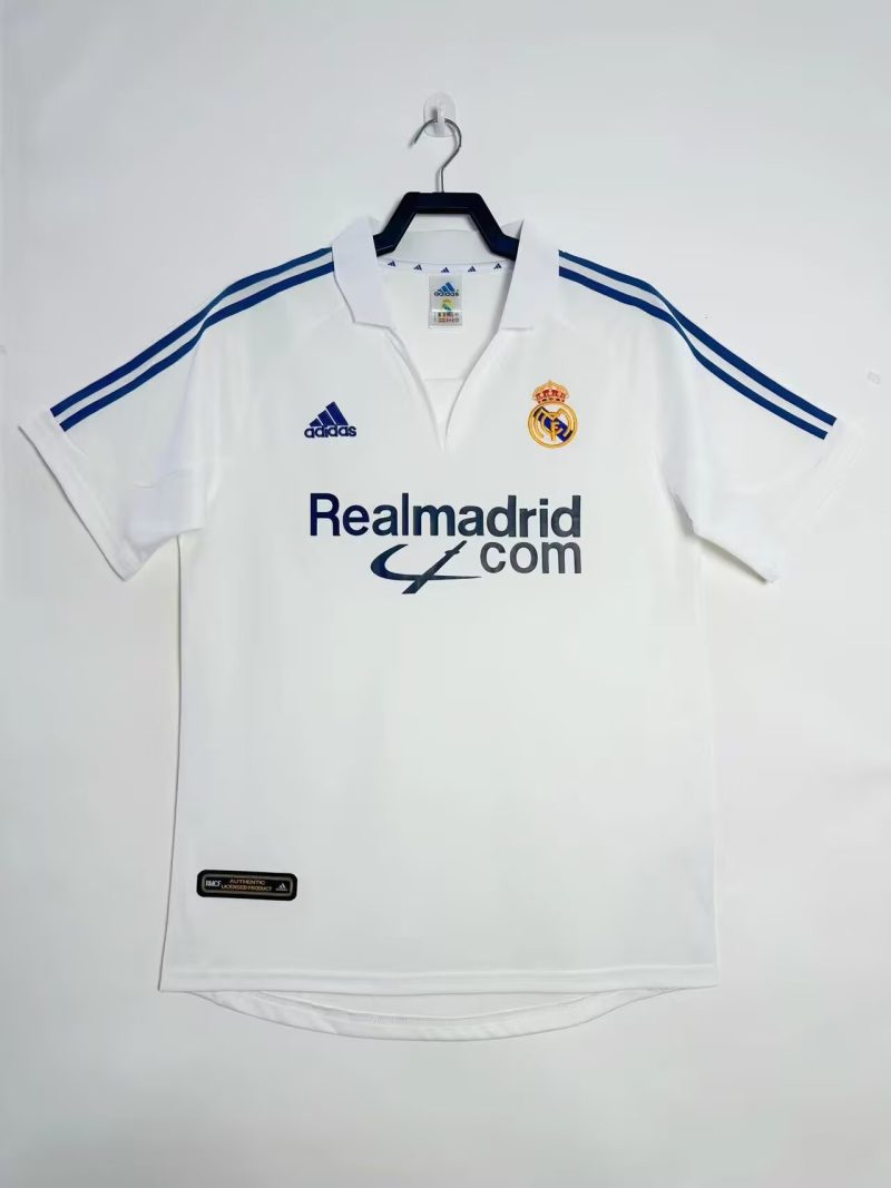 2001-2002 Real Madrid home short sleeves