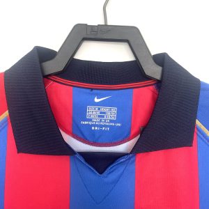 2001-2002 Barcelona home short sleeves