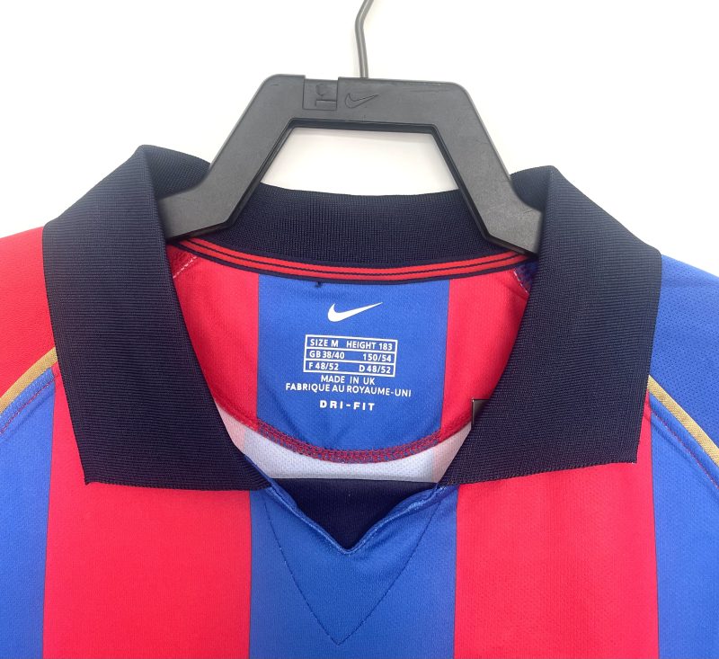 2001-2002 Barcelona home short sleeves