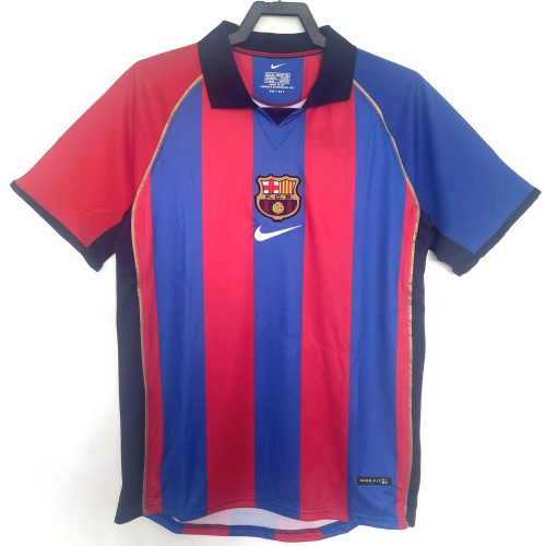 2001-2002 Barcelona home short sleeves
