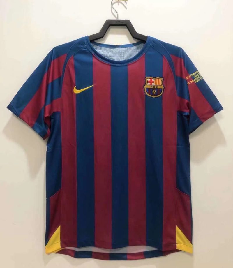 2005-2006 UEFA Barcelona home short sleeves