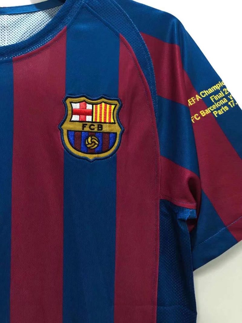 2005-2006 UEFA Barcelona home short sleeves